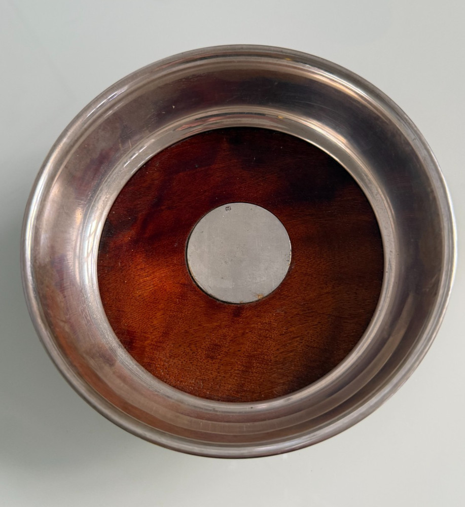 Sterling Silver Hallmarked Wine Bottle or Decanter Coaster