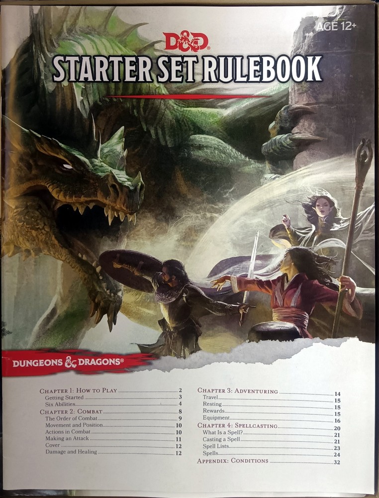 Dungeons & Dragons Starter Set Rulebook *ONLY* 5th Edition