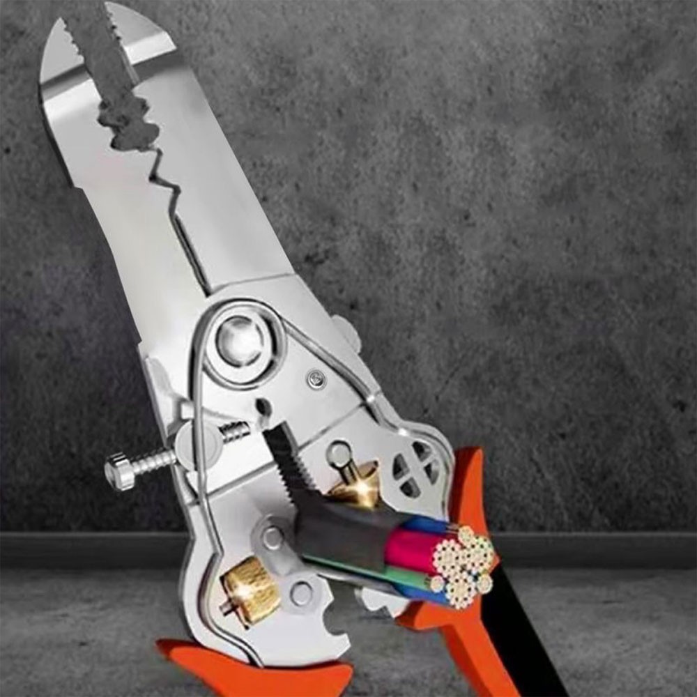 Ultimate 10in1 Wire Stripper: Precision Stainless Steel Multi-Tool for CuttingCW