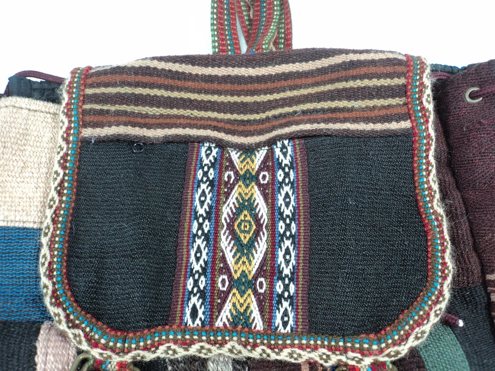 Traditional Peruvian Hand Woven Tribal Backpack