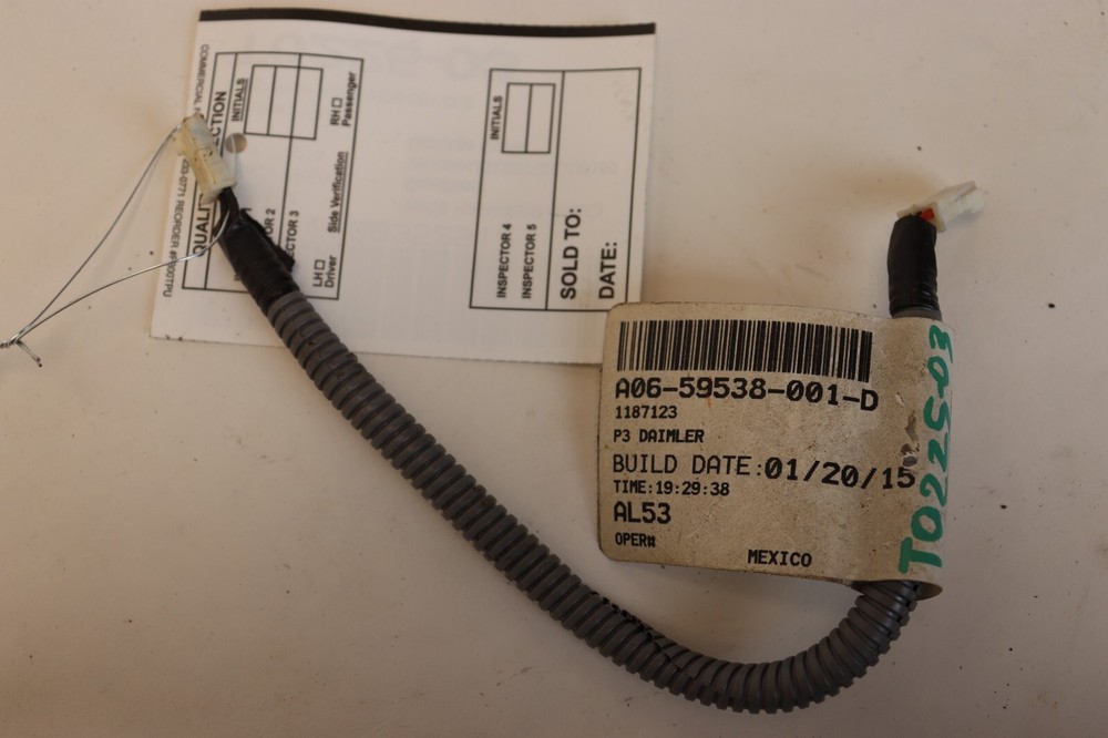 2013-2017 FREIGHTLINER CASCADIA 125 PANEL SWITCH CABLE WIRE A06-59538-001-D OEM