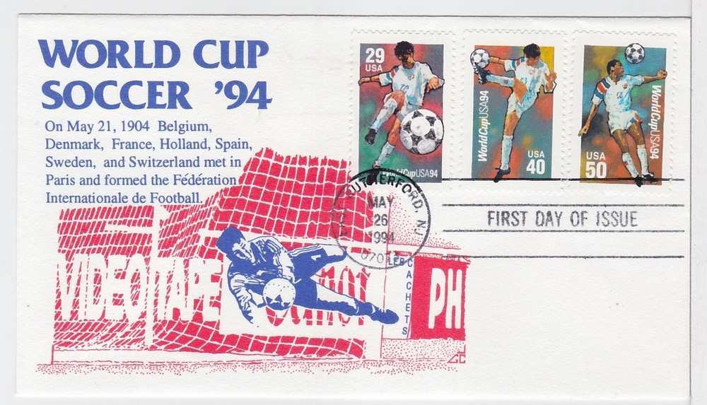 TurtlesTradingPost- World Cup Soccer 1994- #2834-36  FDC- PH Cachet