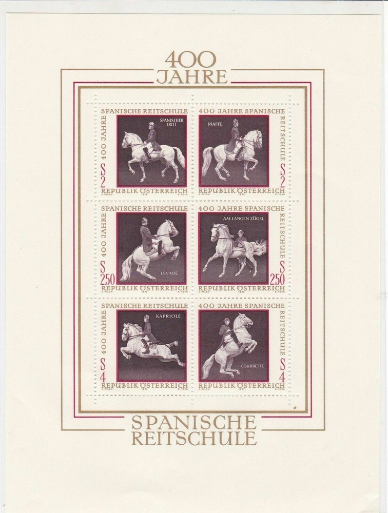 Austria Men on Horseback Mint Never Hinged Stamps Sheet ref R17756