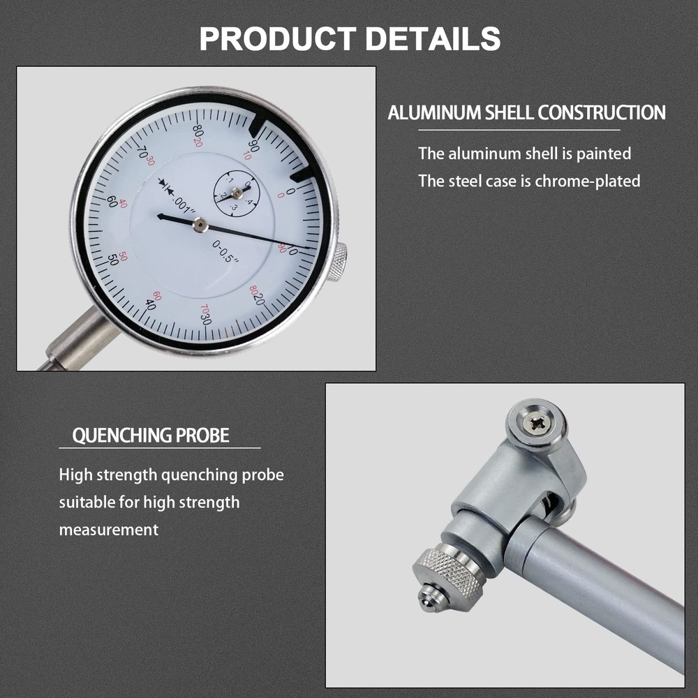 AeKeatDa Dial Indicator Bore Gage 2" - 6" Range(0.001"), Bore...