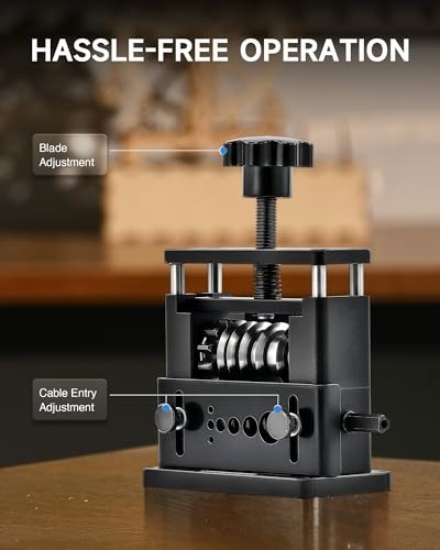 Manual Wire Stripping Machine - Drill Powered Cable Stripper Tool, 6 Channels, 5