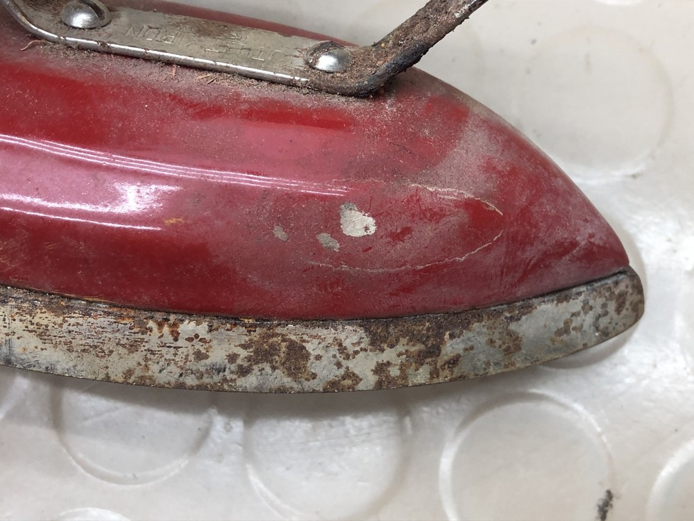 Vintage Small Red Utility Iron ~ For Display