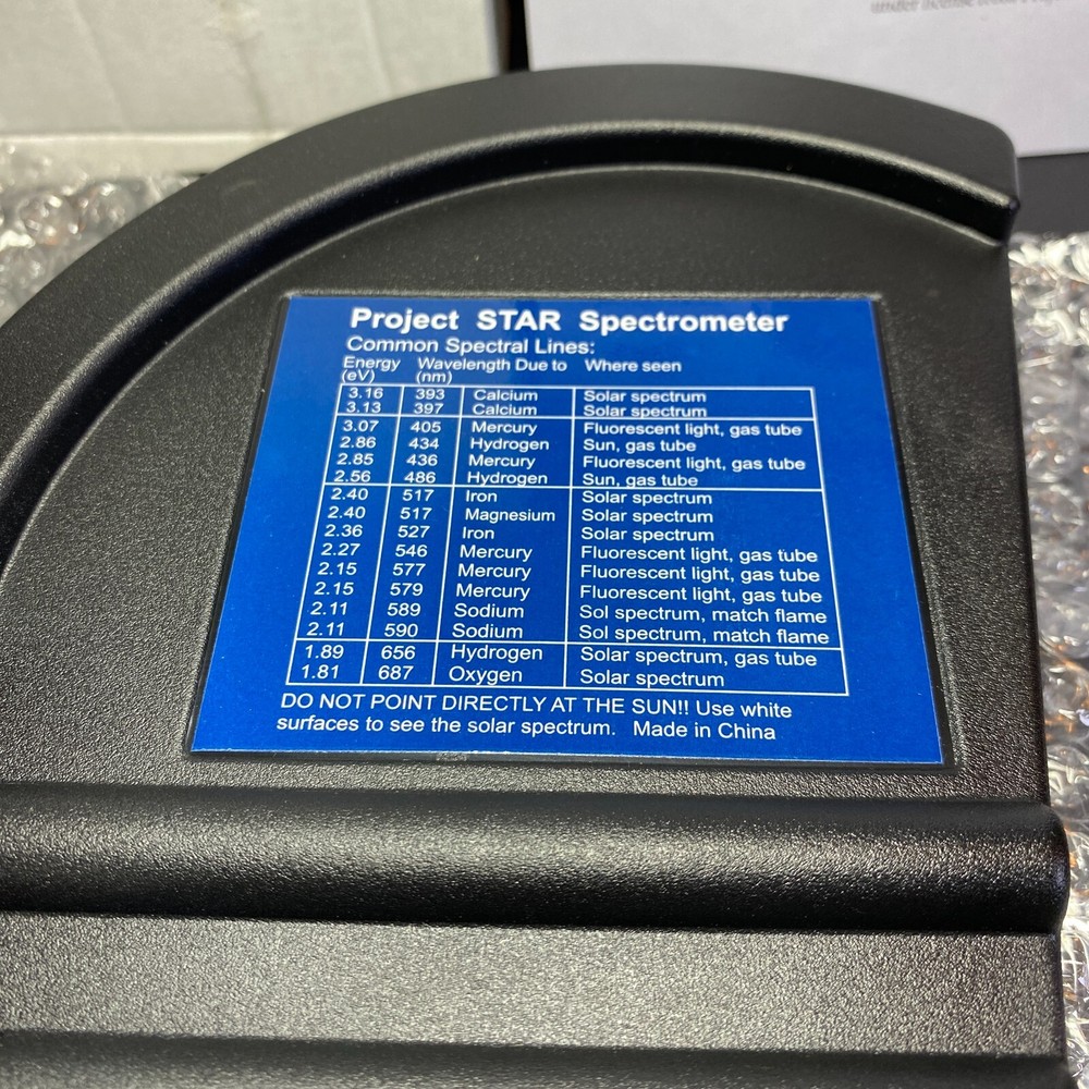 Science First Project Star Precision Handheld Spectrometer for Classrooms School