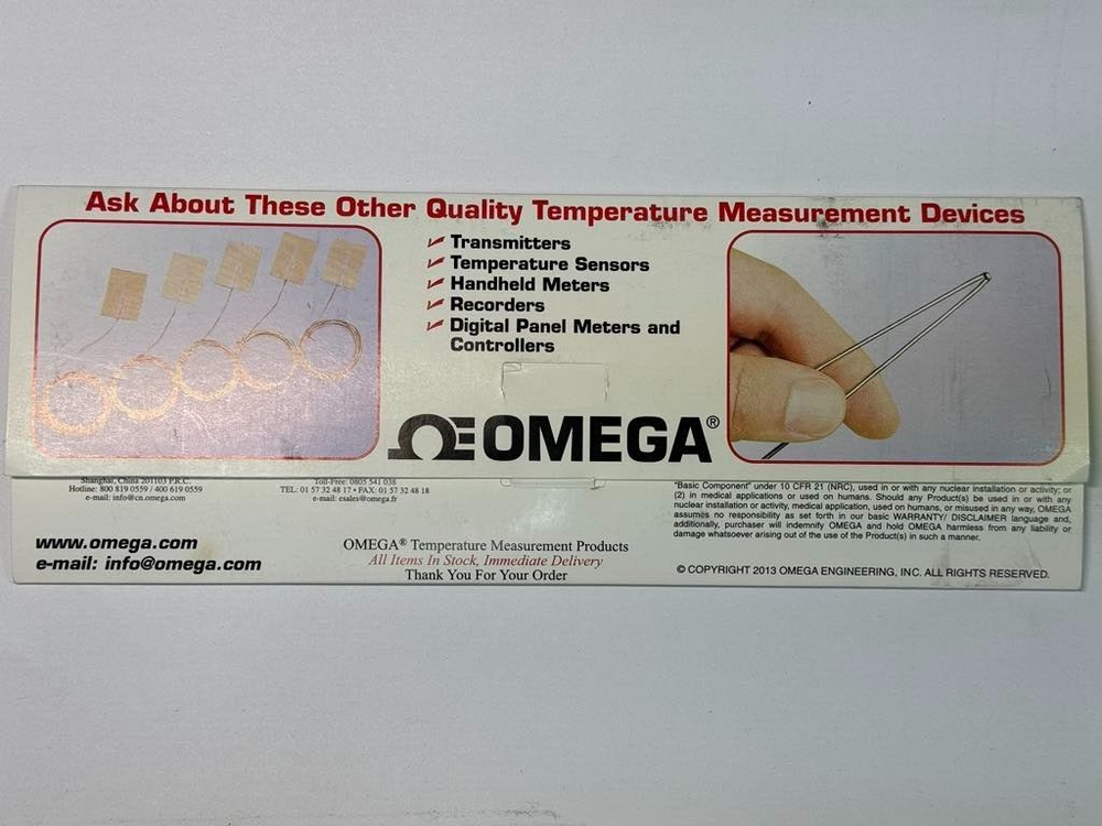 Omega IRC0-005-BW Precision Fine Wire Thermocouples