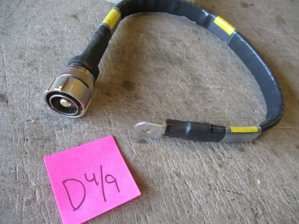 NOS 32" Power Cable/Strap, Flexible, w/Odd Slave Plug-type Plug, Military Vehicl