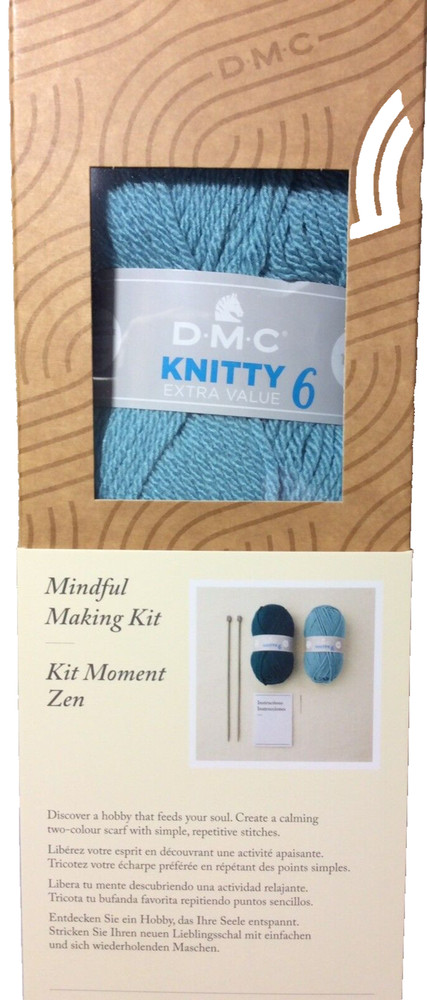 DMC Mindful Making The Serene Scarf Knitting Kit