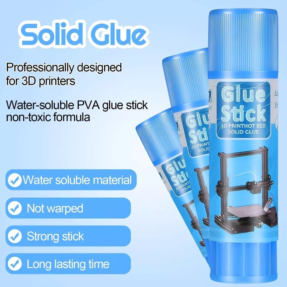 3D Printer Glue Sticks PVP Solid Glue Sticks for 3D Printer Hot Bed Removing Pri