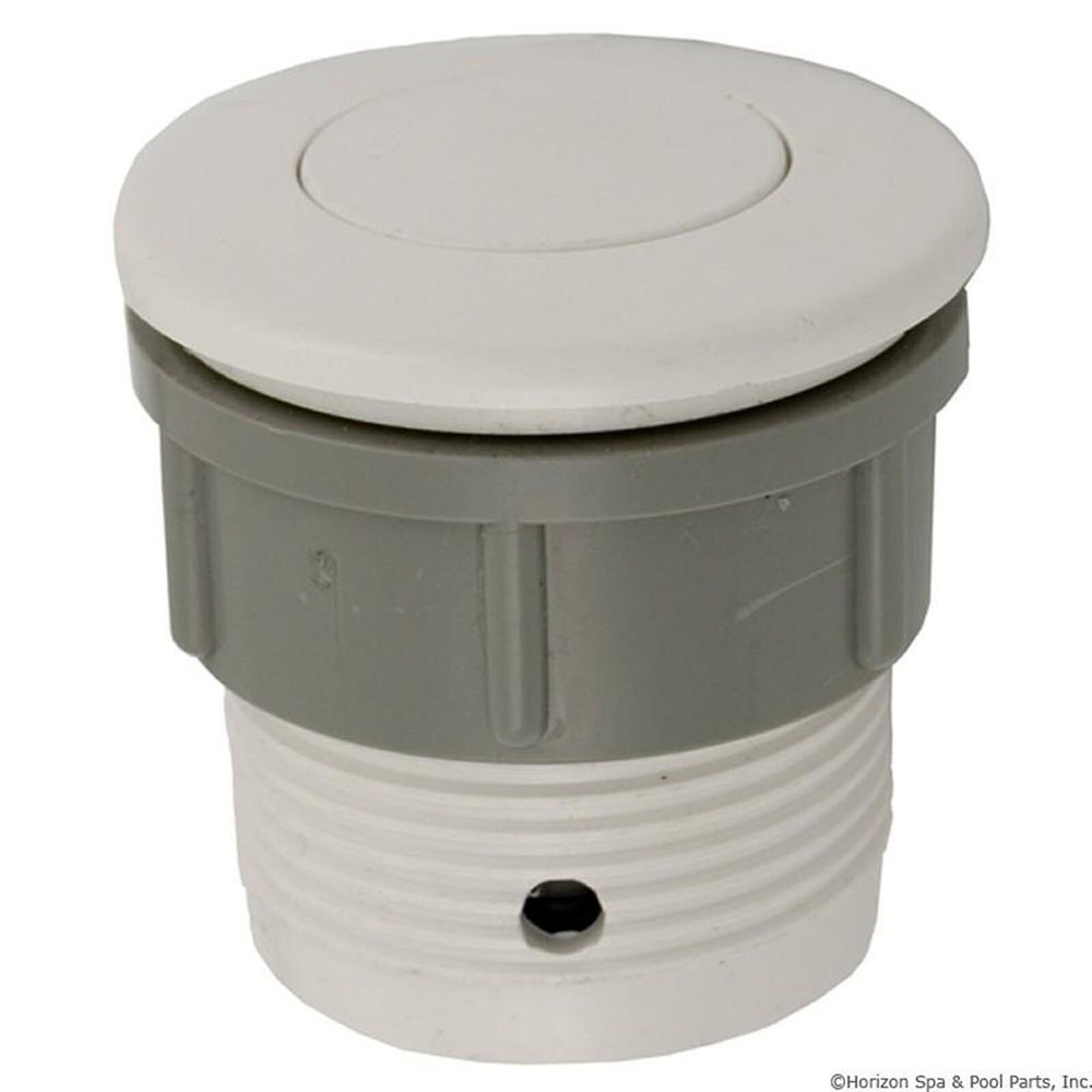 Air Button, WW, Flush, 1-1/2"hs, 2"fd White