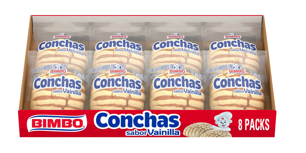 Bimbo Vanilla Conchas 8 ct 16.96 oz