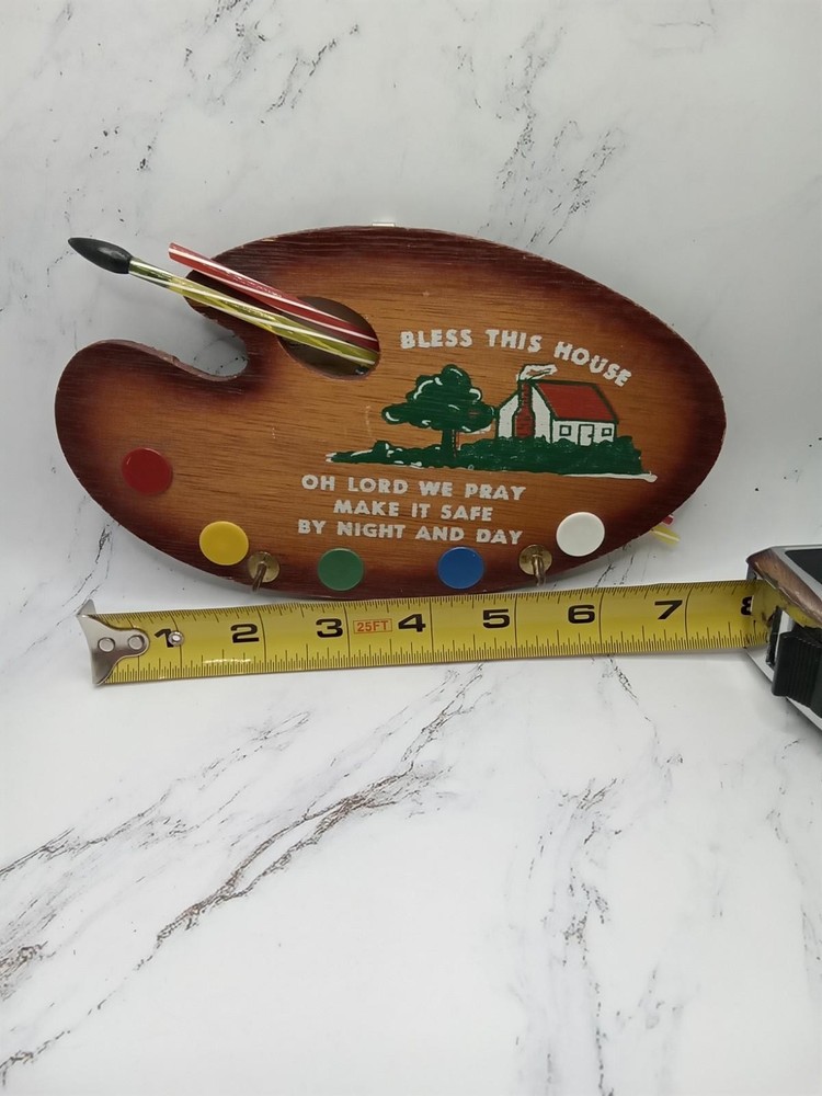Paint Board Key Holder Bless This House Wall Key Holder