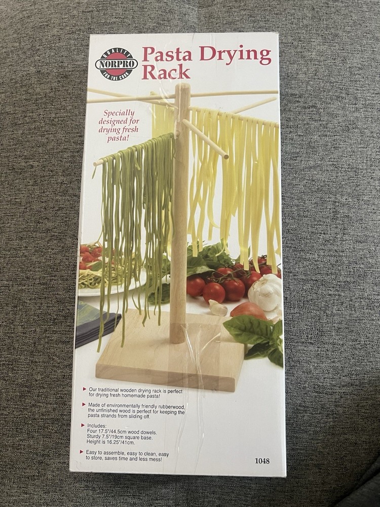 Norpro Pasta Drying Rack Wood, 16.5”