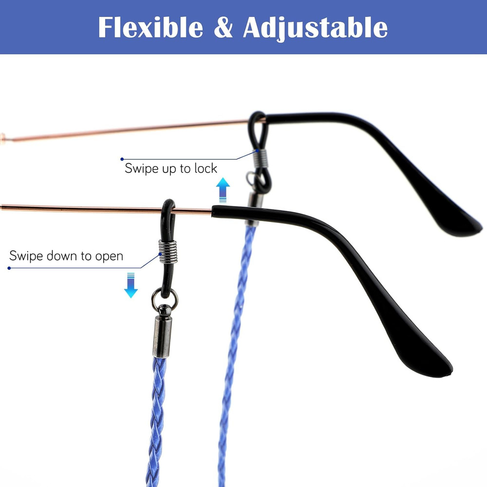 10Pcs Eyeglass Strap Chains, Eyeglasses String Holder Strap Cord, anti Slip Eye