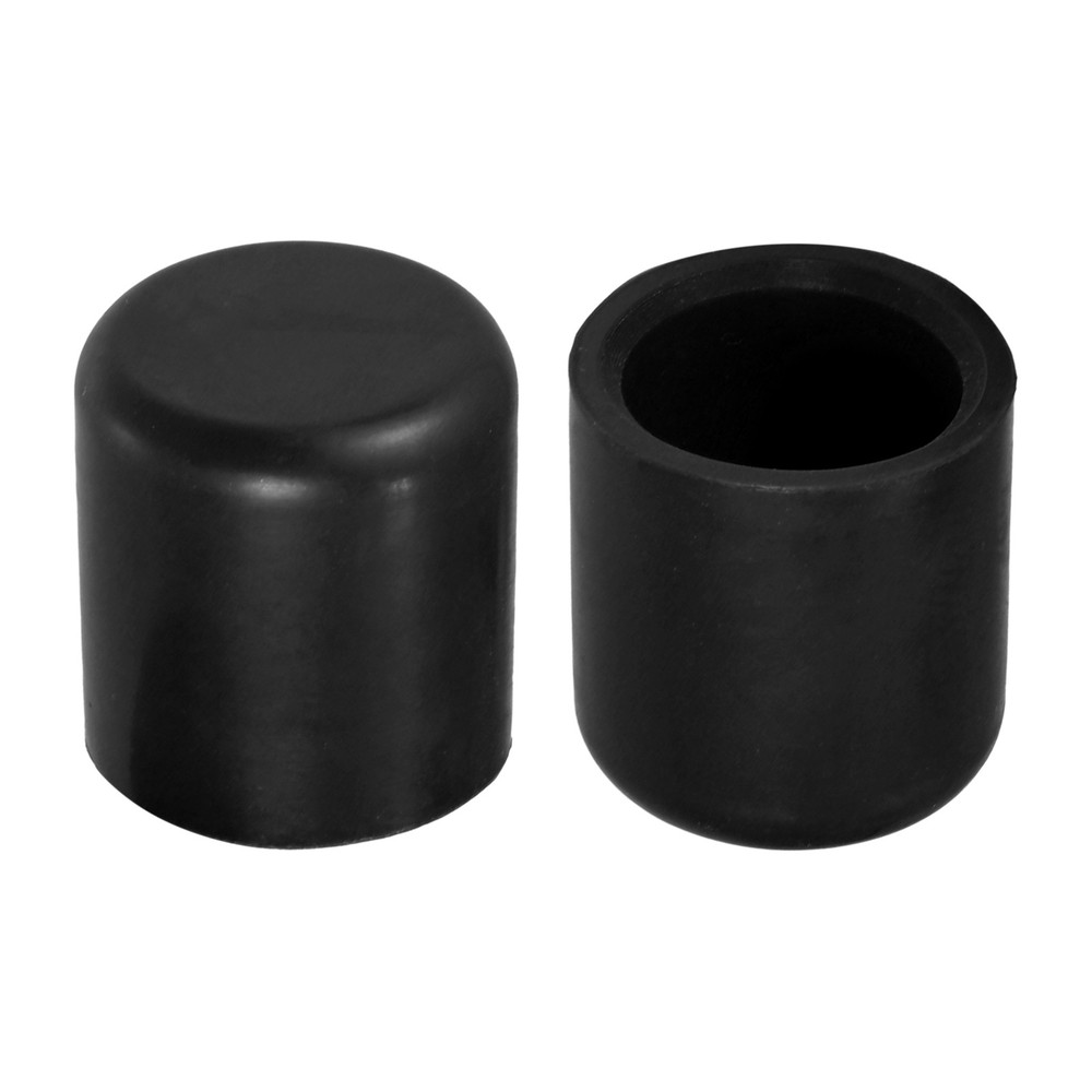 5Pcs 25mm 0.98" Silicone Car Suction Pipe Cap Black