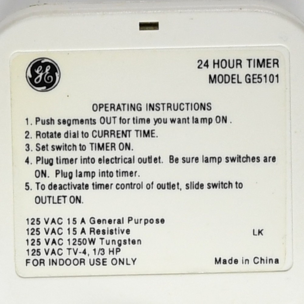 GE5101 24 Hour Timer