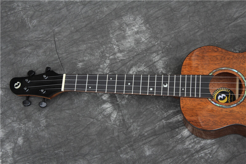 Bright Moon Solid Mahogany Top Tenor Ukulele (Abalone Inlay)