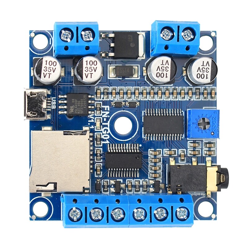 FN-TG01-TB ] Motion Sensor or Switch Activated MP3 Sound Module With Load Output