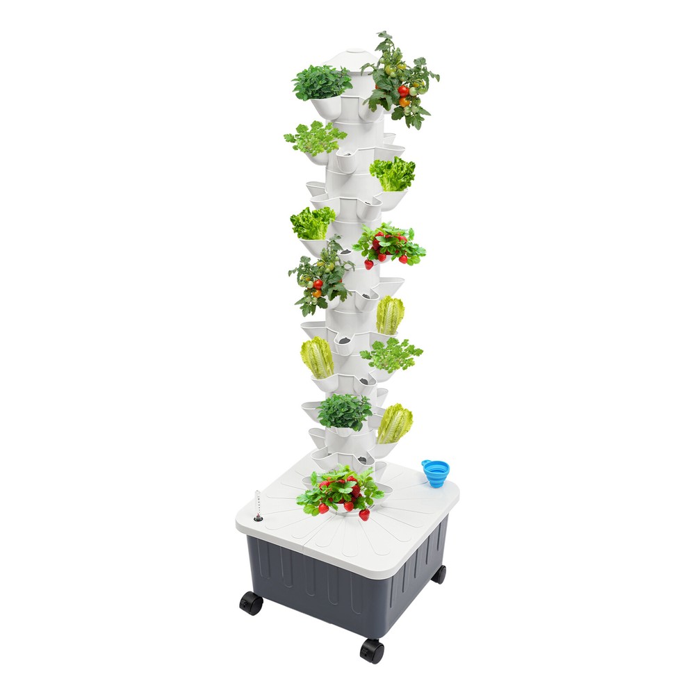 Vertical Hydroponic System Tower Garden Home Grow Kit 10 Layer 50 Pots