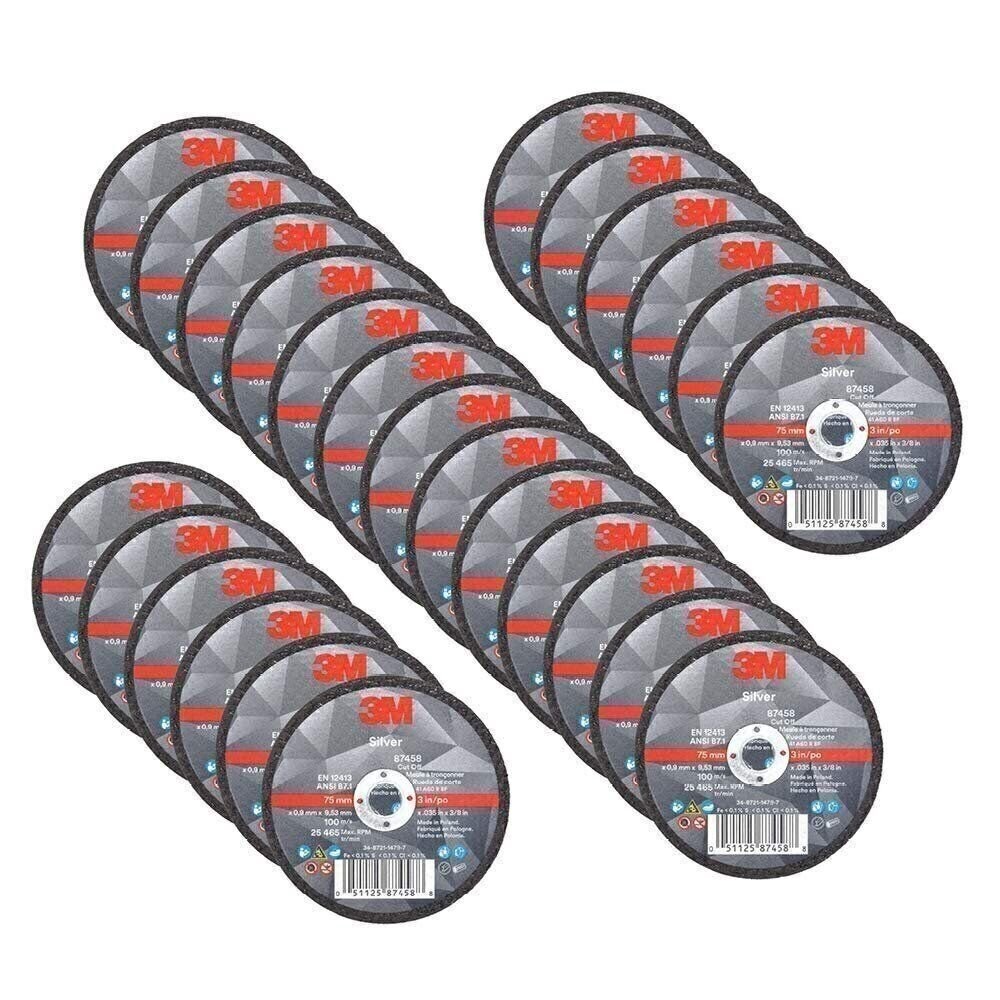 3M Silver Cut-Off Wheel, Precision Shaped Ceramic, Long-Lasting