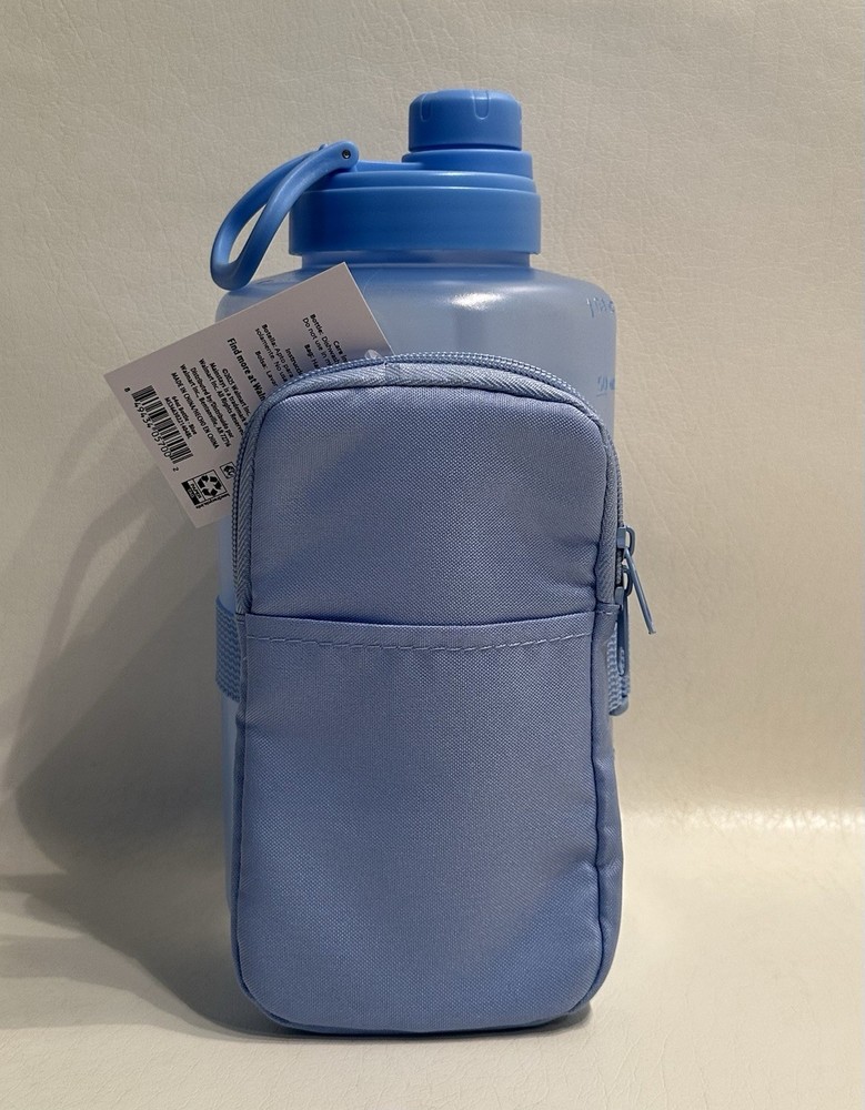 Mainstays - 64oz Blue Plastic Water Bottle and Accessory Bag