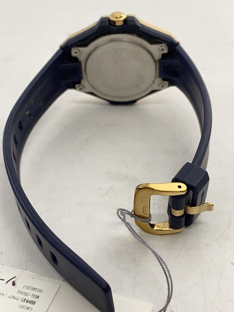 CASIO Wristwatch Analog Rubber Navy Navy SS MSG S500G