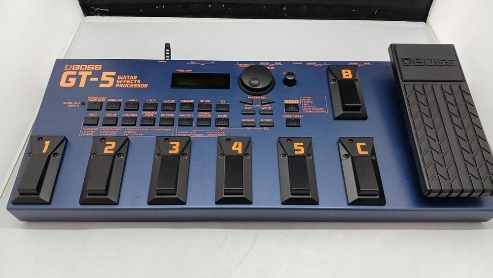 BOSS GT-5 Multi Effects Guitar Processor Pedal MIJ Tested Working Used Good