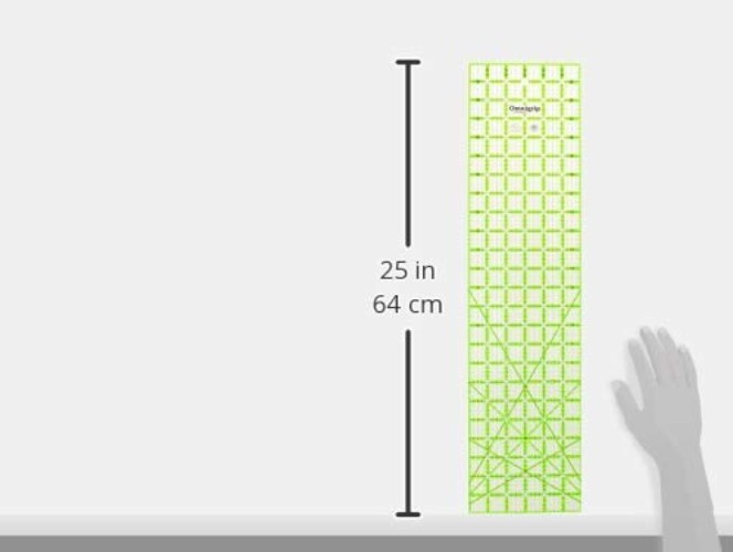 Quilter's Ruler 6x24 - Non-Slip Rectangle
