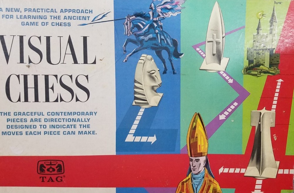 Visual Chess White Rook x2 Replacement Pieces TAG Harvey Kidder (1965)