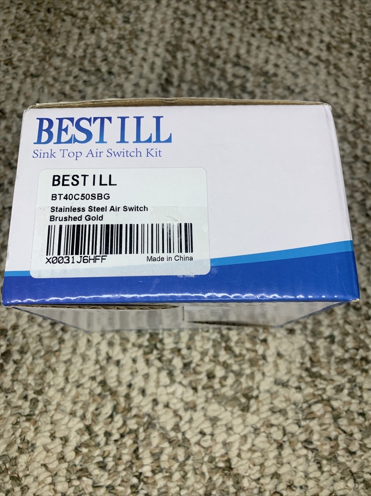 BESTILL Sink Top Air Switch Kit, Brushed Gold
