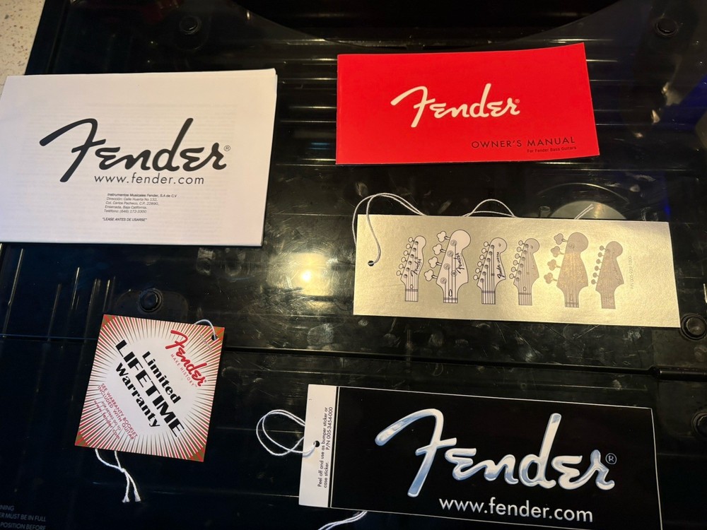 Fender Bass Case Candy Manual Tags