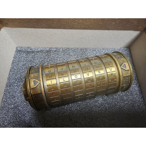 Da Vinci Code Metal Mini Cryptex W/Rings