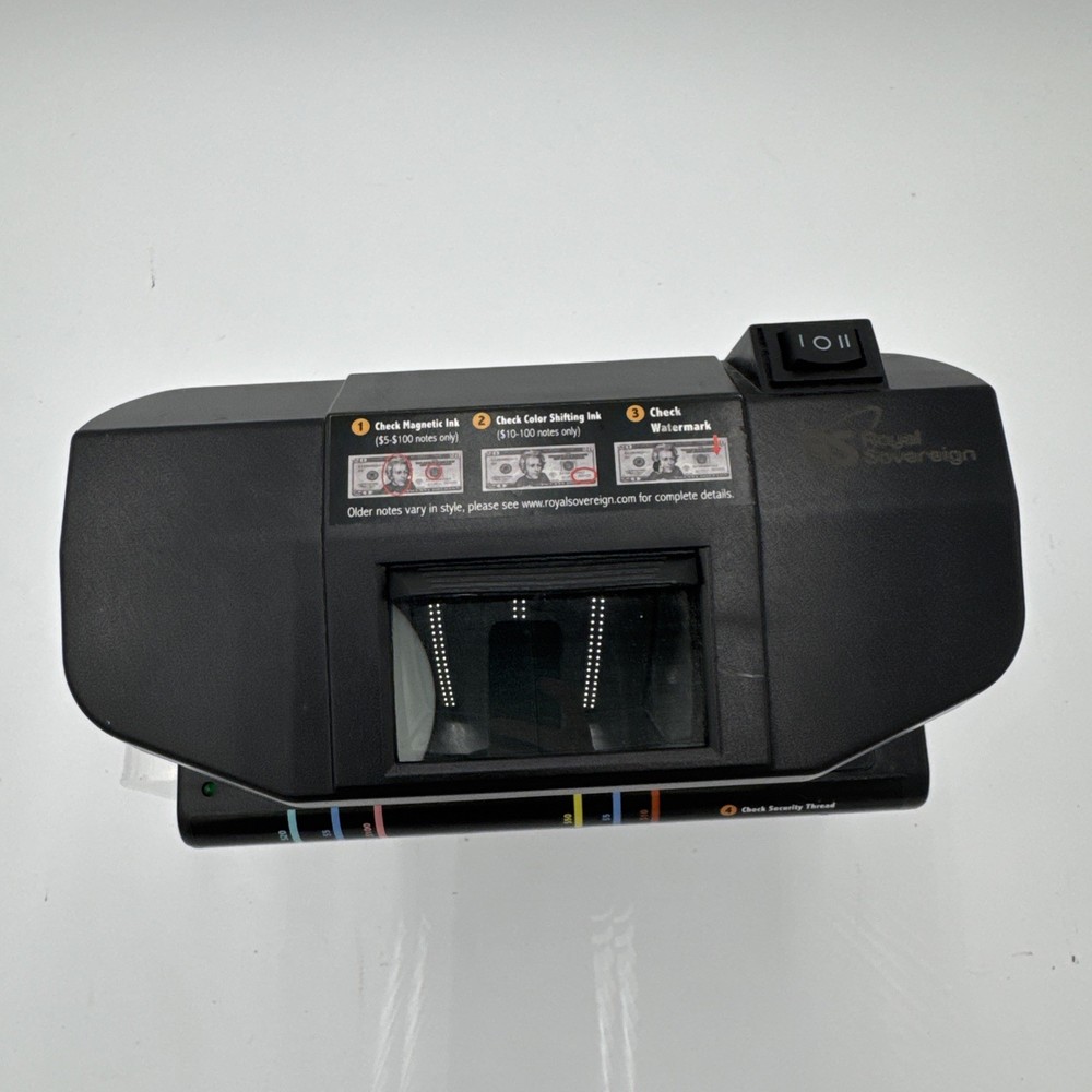 ROYAL SOVEREIGN RCD-3 PLUS Counterfeit Detector Works