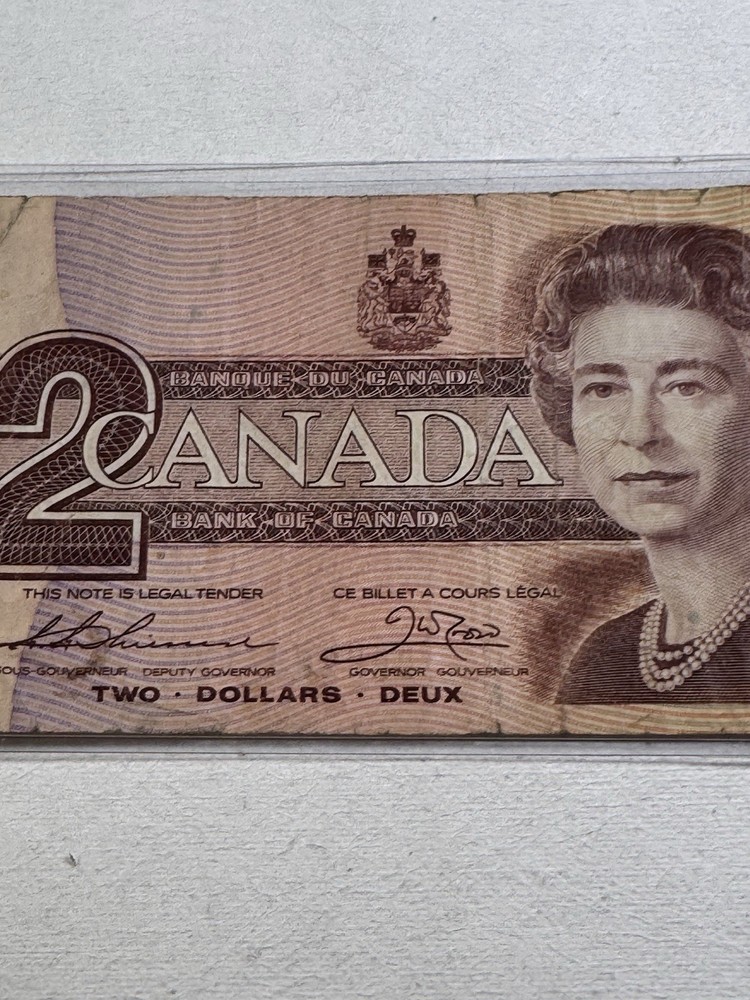 1986 Canada 2 Dollar Banknote P# 94b
