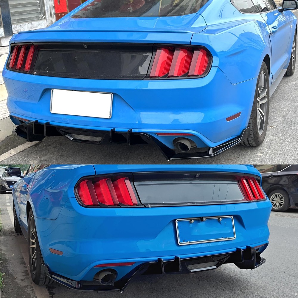 Rear Bumper Diffuser for Ford Mustang Style, Diffuser Lower Spoiler Splitter Lip