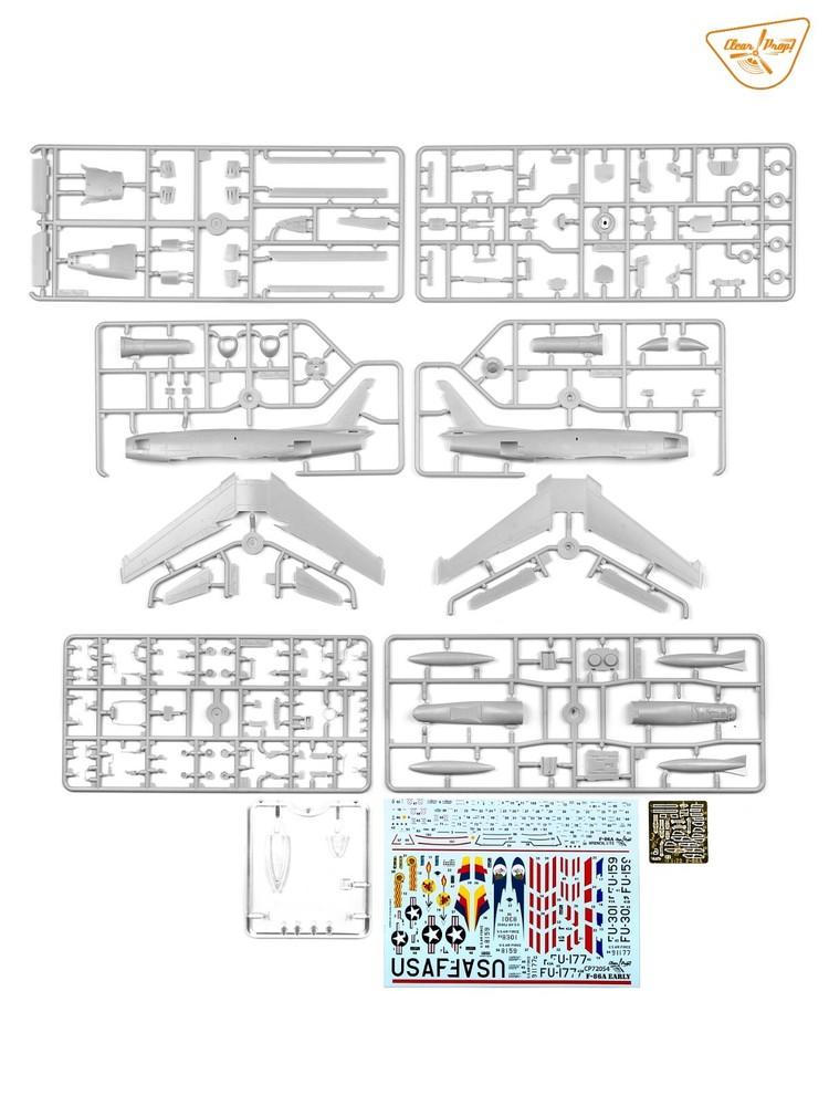 F-86A Sabre - US fighter (Plastic model kit) 1/72 Clear Prop 72054