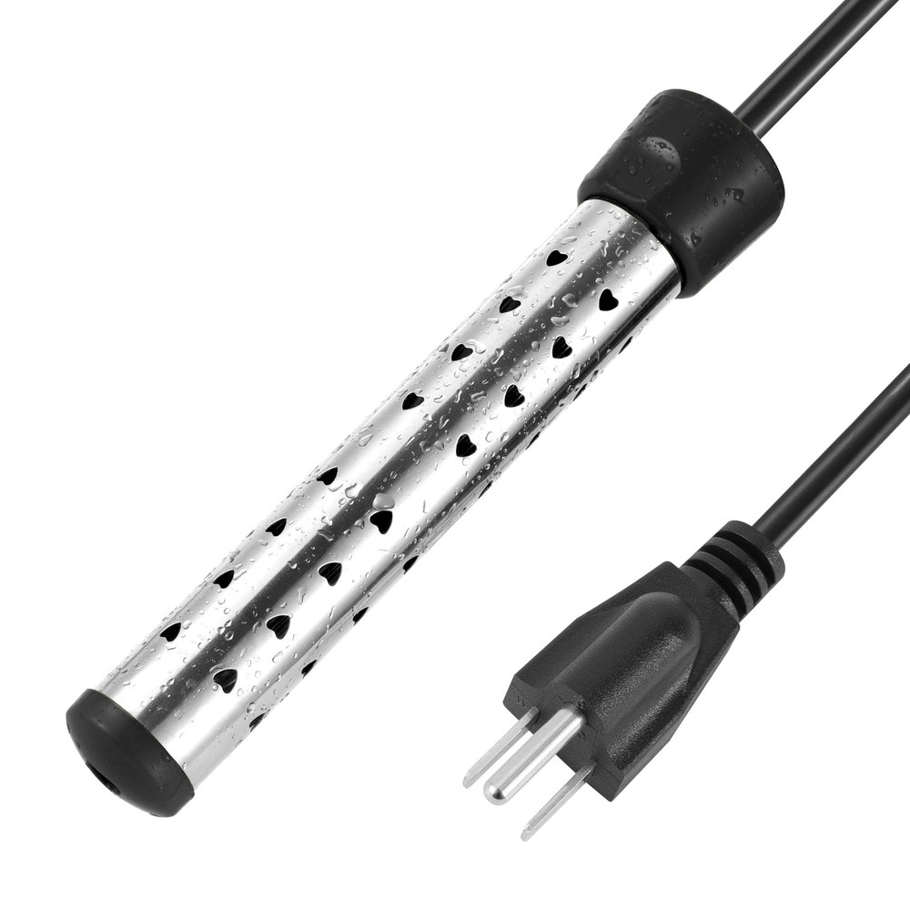 1500W Stainless Steel Water Heater Portable Bucket Heater for 5 Gallon