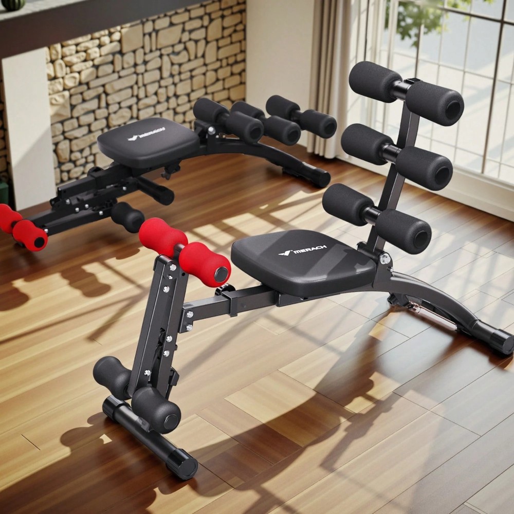 Multi-Functional Ab Workout Bench Sit Up Machine Home Gym Core Trainer 300 Lbs