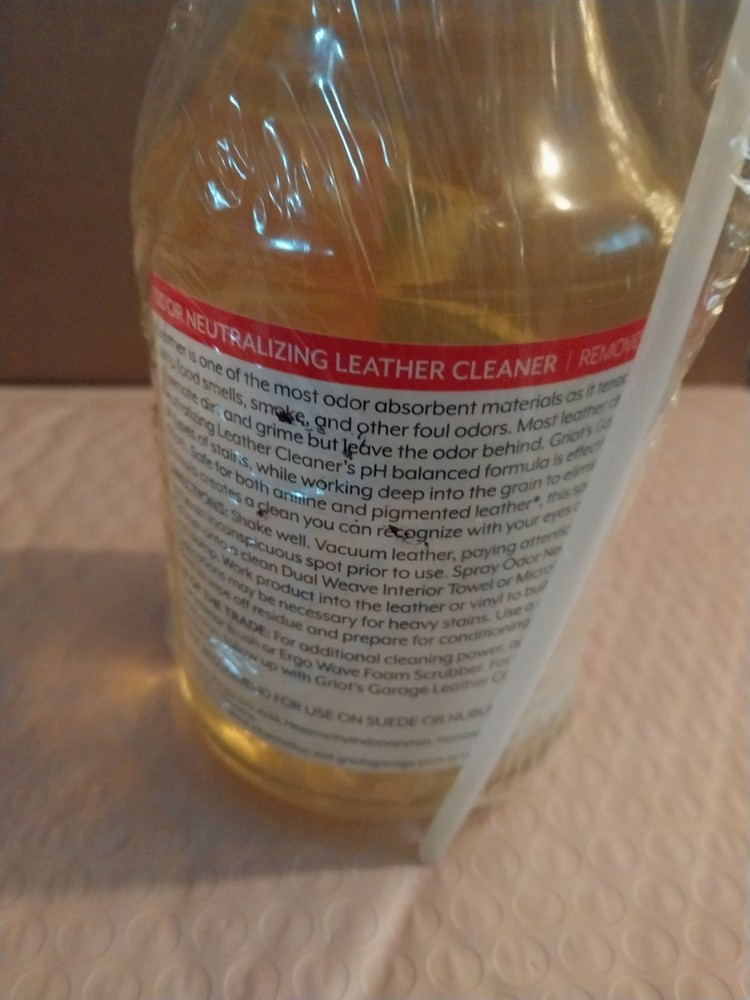 Griot's Garage 22 FL. Oz. Oder Neutralizer Leather Cleaner New Sealed Package