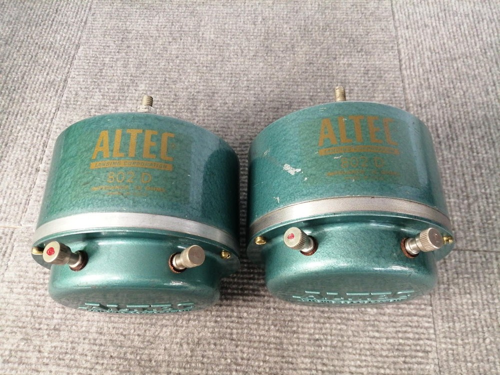 ALTEC 802D Driver Unit Pair Very Good from JP