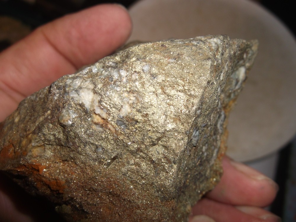 Gold, silver, copper, 379 grams samples ,ore high grade .