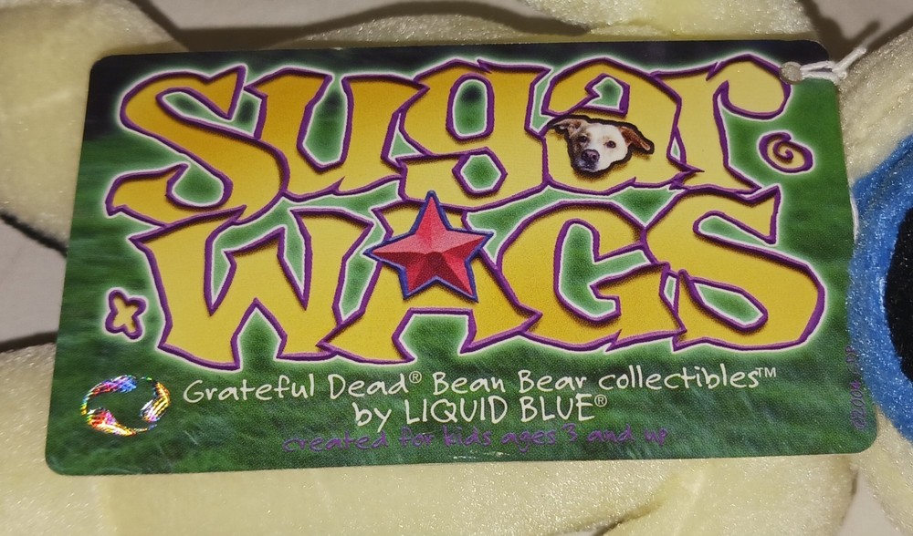 Grateful Dead Bean Bear (dog) SUGAR WAGS 2004 Edition 13