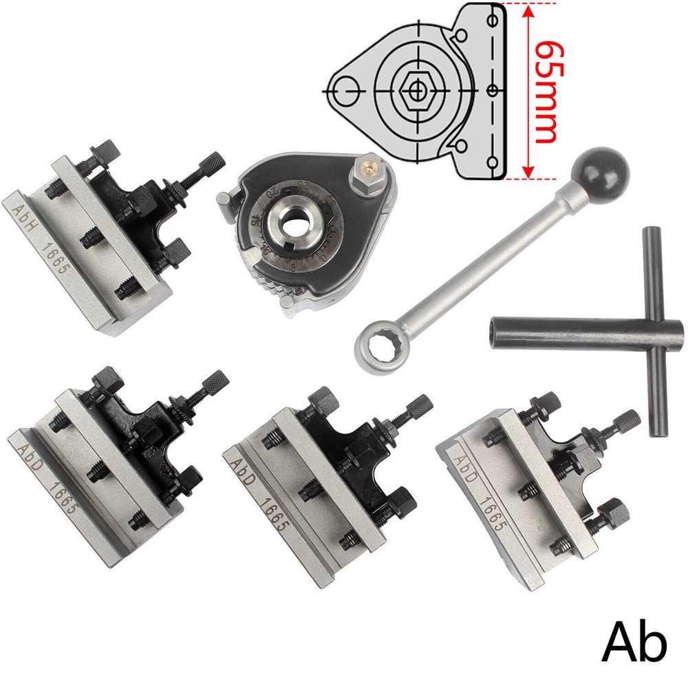 40 Position Quick Change Tool Post Ab Multifix With AbD 1665 AbH 1665 Holder