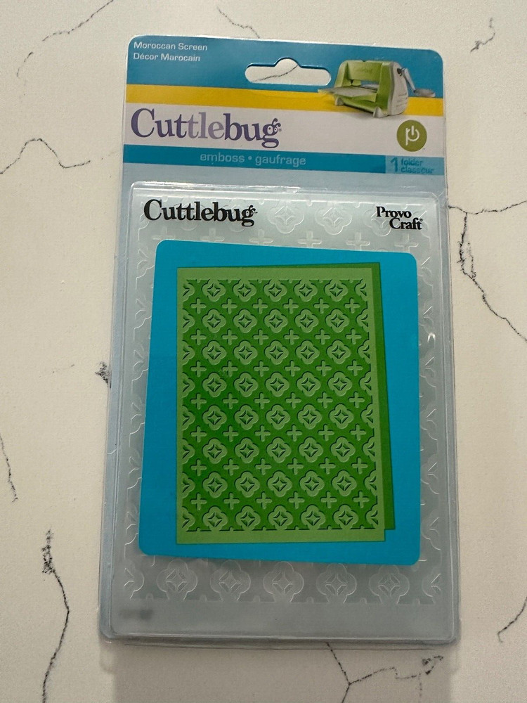 Provo Craft Cuttlebug Moroccan Screen Embossing Folder ~ 37-1909  Crafts Art