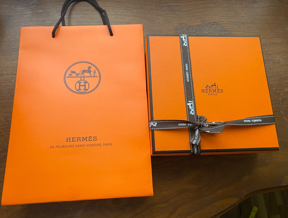Hermes Empty Belt Box Only 7.75" X 7.75" X 2.25"