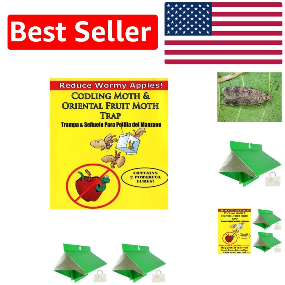 2-Pack Codling Moth & Oriental Fruit Moth Trap – Eco-Friendly Protection