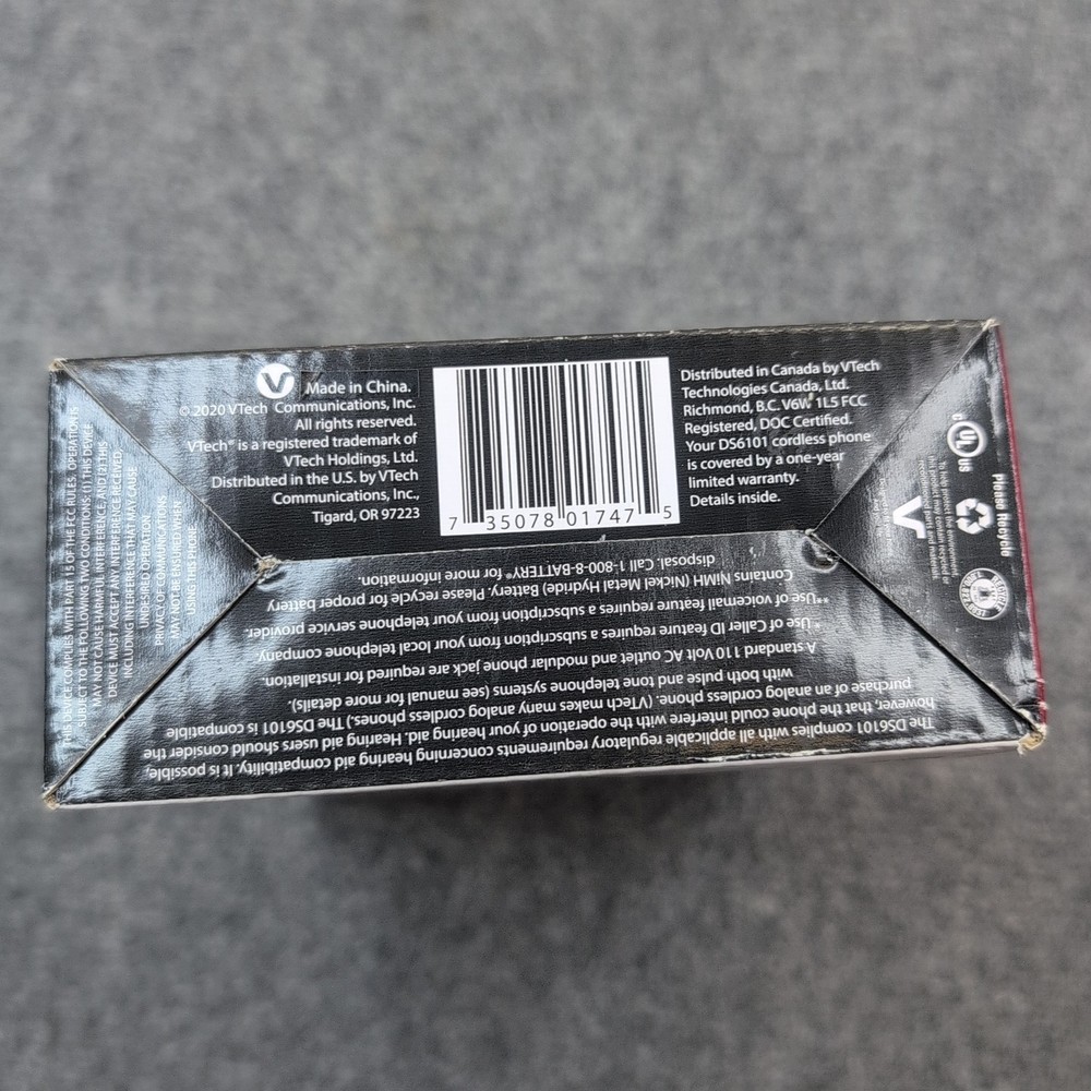 VTech DS6101 Accessory Cordless Handset Caller ID Call Waiting Replacement