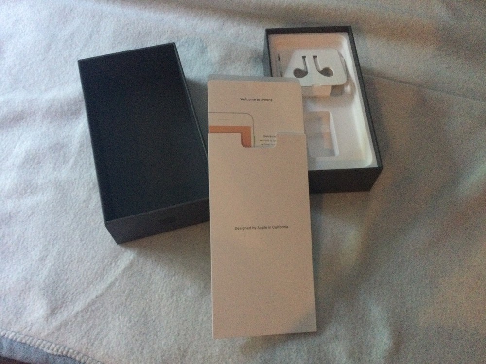 IPHONE APPLE BOX **EMPTY** 8 PLUS, SPACE GRAY 64G WITH INSERTS